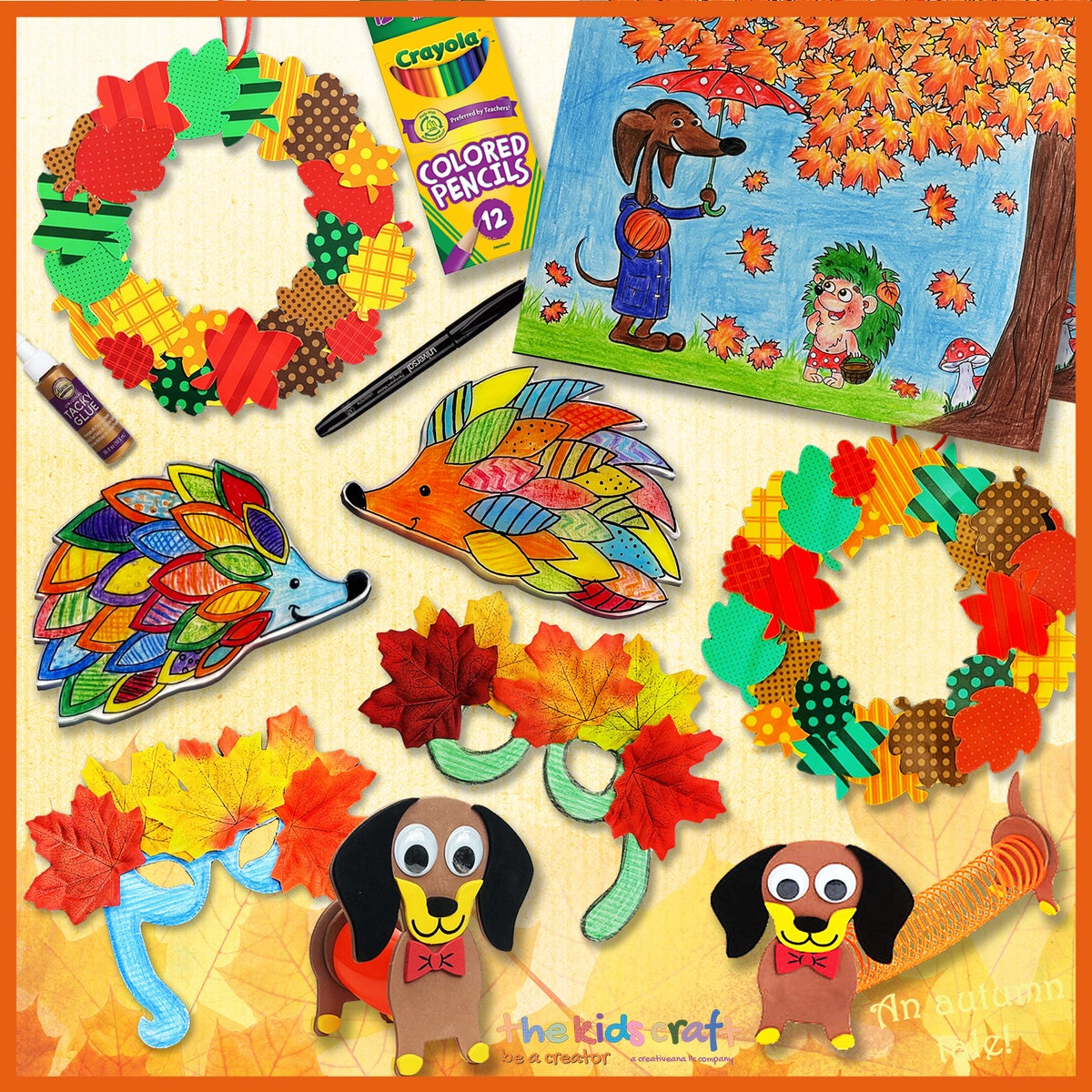 An Autumn Tale, Kids DIY Crafts Box (Ages 3-9 years)