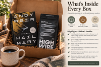 Hardcover Sci-Fi/Fantasy Book and Coffee