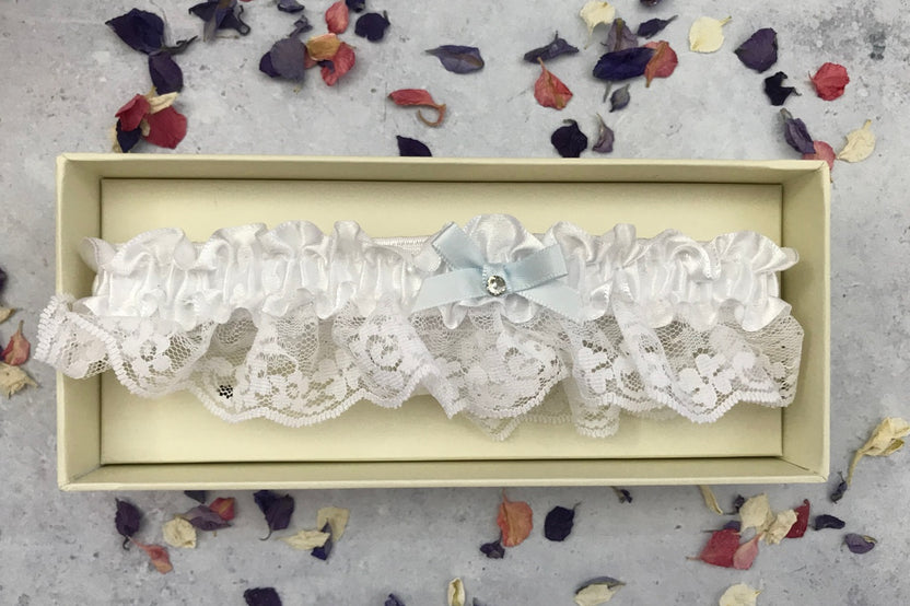 Lace and Satin Wedding Garter