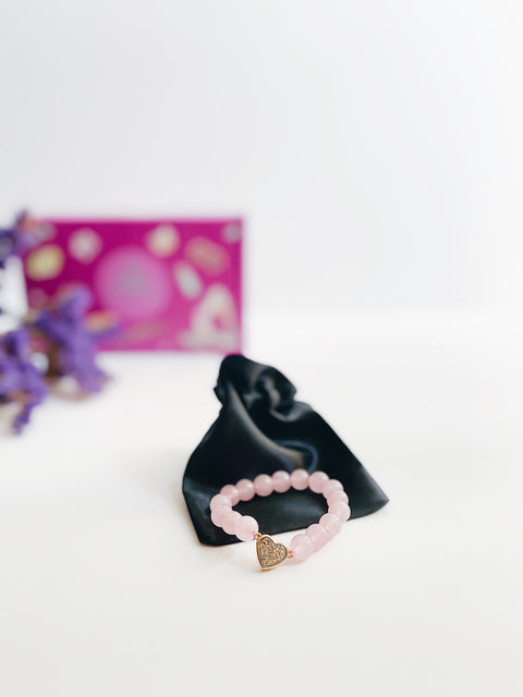 Rose Quartz Bracelet (for children) FREE SHIPPING ✨
