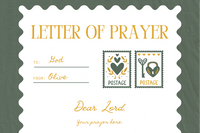 Daily Seeds Prayer Post Mail Club - Sample Letter of Prayer