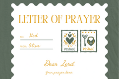 Daily Seeds Prayer Post Mail Club - Sample Letter of Prayer
