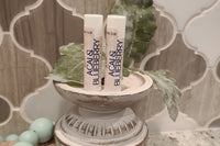 An ever popular Acai and Blueberry flavored lip balm.  all lip balms are flavored, and not scented.  
