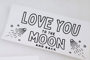 Love you to the Moon and Back Care Package Sticker Kit (Mother's Day)