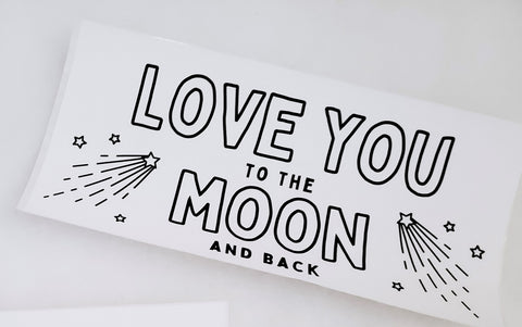Love you to the Moon and Back Care Package Sticker Kit (Mother's Day)