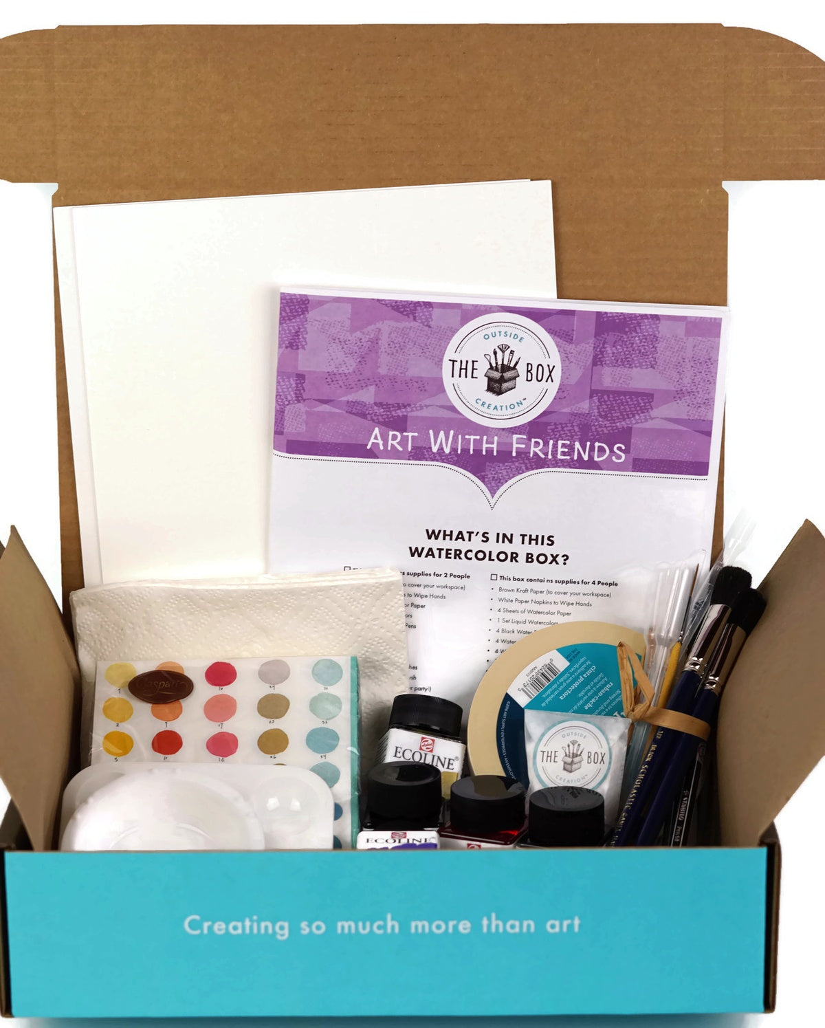 Art With Friends Watercolor Kit for 2