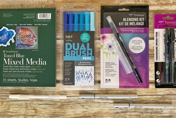 Premier Pack October 2021 - Pen and Marker Blue Theme