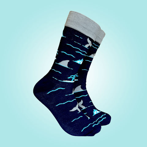 Whale Watching Sock - Men's