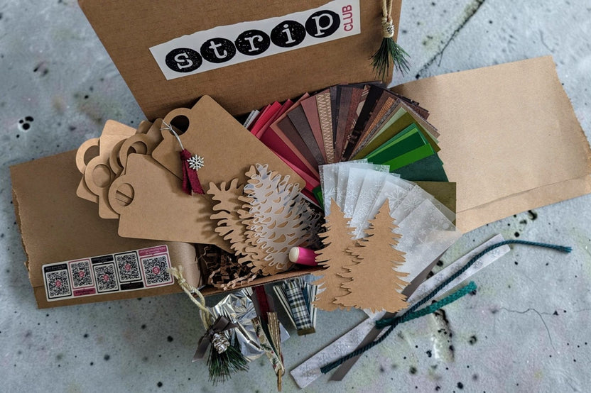 Torn Paper Art Craft Box