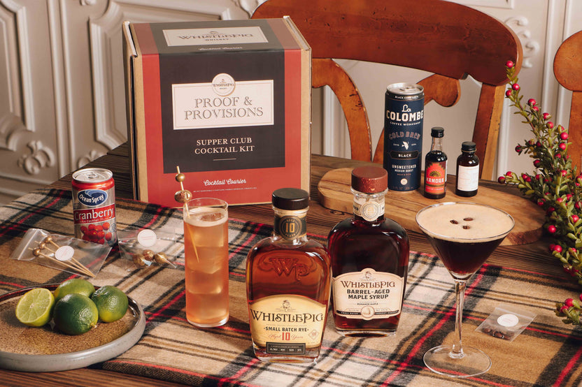 The WhistlePig Proof & Provisions Supper Club Cocktail Kit with WHISTLEPIG Small Batch Rye Aged 10 Years, WhistlePig Maple Syrup, Coffee Liq