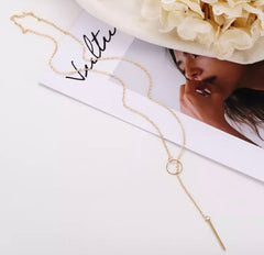 ATHENA ♡ 14K Gold Tarnish Free Lariat Necklace