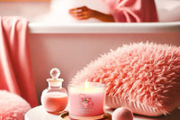 The Beauty Gods Vanilla Jasmine + Peach Soy Candle Set