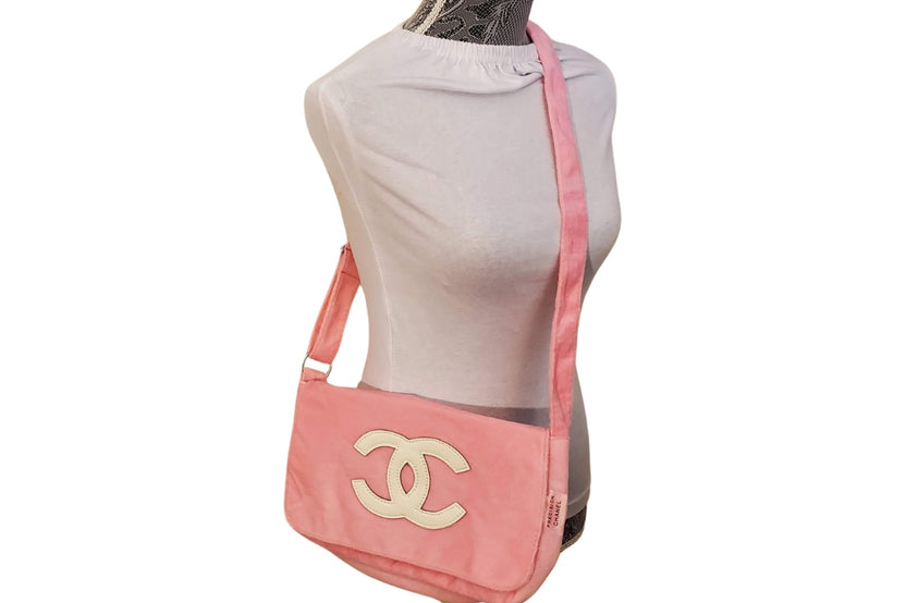 Pink Chanel Precision Messenger/Crossbody Bag