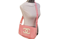 Pink Chanel Precision Messenger/Crossbody Bag