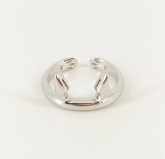 Totoro Adjustable Sterling Silver Ring