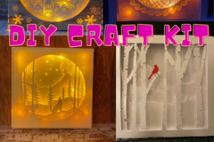DIY Adult Craft Kit - Magical Shadowbox Home Decor