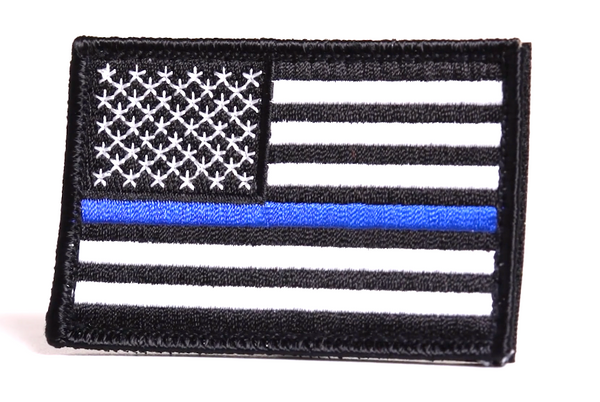 Thin Blue Line Flag Patch - Thin Blue Line USA (Sew On)