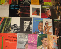 Sample of types of the 1960-80s Jazz box option.  These are just examples, not the exact records that you would receive.
