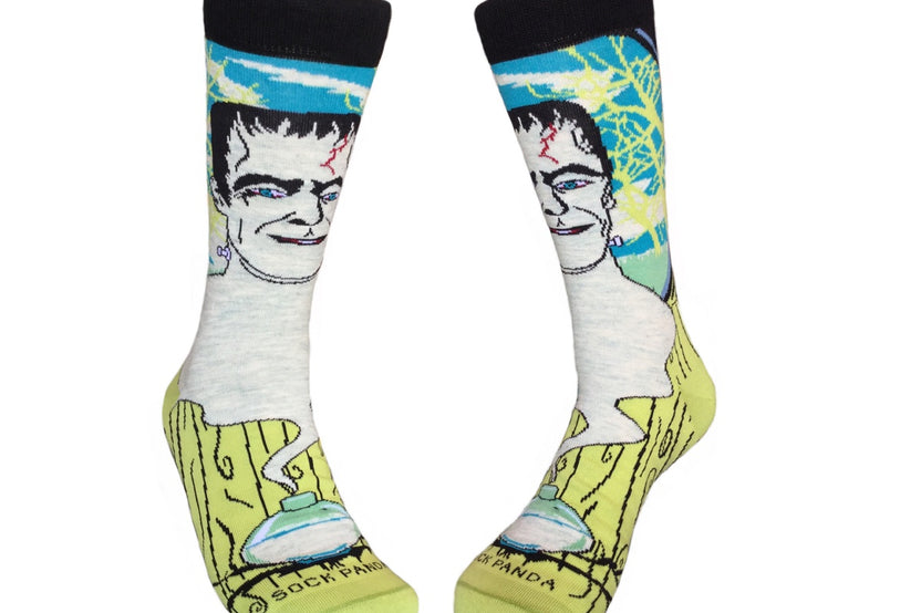 Frankenstein's Monster Socks from the Sock Panda (Adult Large)