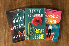 Three newly released trade paperbacks, including two paperback originals. One by sensation author, Frieda McFadden. 