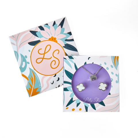 Lily Sky Karma Necklace + Earrings Set