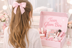TEEN GLAM BOX  Monthly boxes with FULL size NAME brand makeup & skincare for teen girls ages (13-19) For the girl who sometimes feels overlooked… until she opens this box 💖
