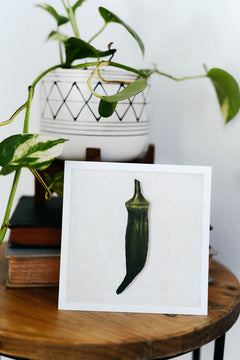 Single Okra Any Occasion Card