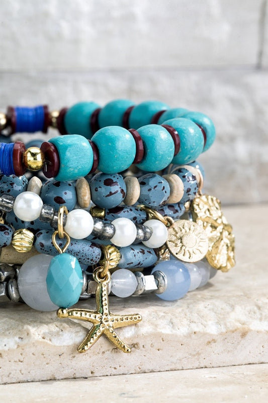 Gorgeous Ocean stacked bracelet Cratejoy - Main Image
