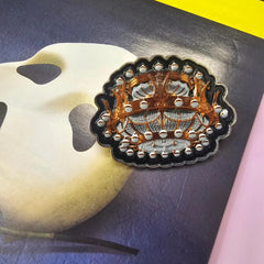 Phantom of the Opera inspired chandelier enamel pin