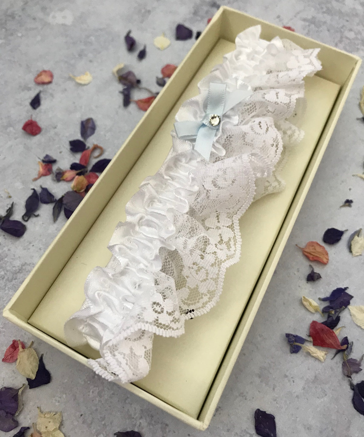 Lace and Satin Wedding Garter