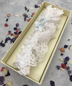 Lace and Satin Wedding Garter