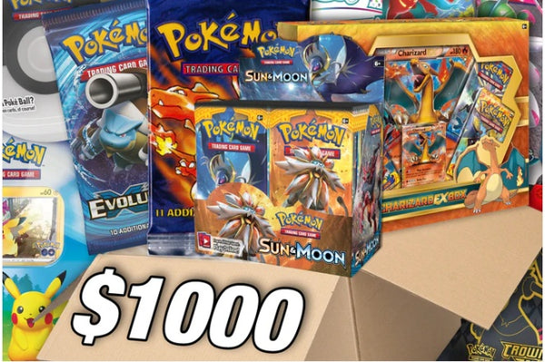 The Pokemon Card $1000 Box! - Assorted Pokmon Trading Cards The Pokemon Card $1000 Box! - Assorted Pokmon Trading Cards