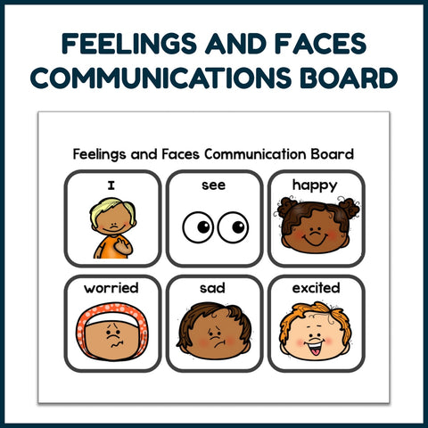 Feelings and Faces Communication Board