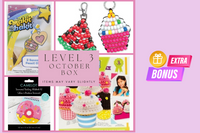 Craft n Stitch Subscription Boxes for teens are filled with at least one sewing kit & three variety craft kits, plus stickers, tools & more