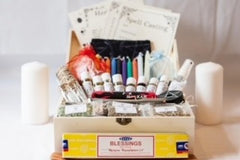 Tarot Sub Boxes May Include Herbs and Candles for Spells. Each Month Receive a Deck and mystery Metaphysical Items