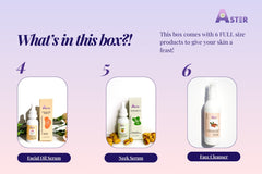 Organic Vegan Skincare Gift Set – 6 Full-Size Self Care Products | Aster