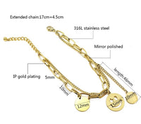 SMILEY Layered Stainless Steel Bracelet