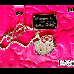 Sanrio “Hello Kitty” Blinged Out Hip hop Jewelry Cat Pendant w/Chain
