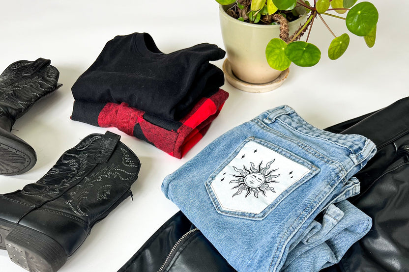 we have ten styles to select from but you can mix and match styles, such as our western cowboy and grunge