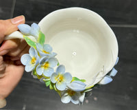 Dreamcloud Modern Floral Ceramic Tea and Coffee Set