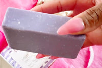 Smom's Lifestyle Soap Subscription Box -  Features Lavender scented soap to nourished your skin and help you relax in your self care bath.
