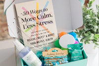 The August, Stress Less, themed box.