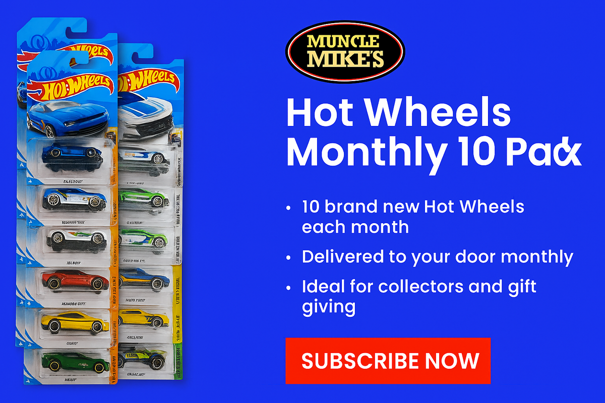 Hot Wheels 10 Pack Club Monthly Box: 10 Brand New Hot Wheels In The Package Each Month!
