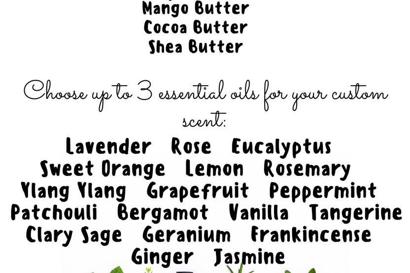 Customize your own natural deodorant