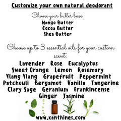 Customize your own natural deodorant
