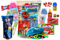 tiktok candy trend items viral chamoy pickle kit dulces mexicanos fun family DIY kit set variety snack box birthday party treat treats grape