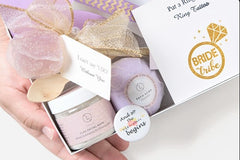 From Miss to Mrs. These lavish gift sets address all she desires and is meant to celebrate, inspire, pamper & prepare our bride to be for all the excitement on her joy ride as a newly wed!