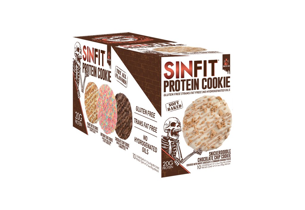 Image of Snickerdoodle Chocolate Chip SinFit Protein Cookies by Sinister Labs (10 Cookies)