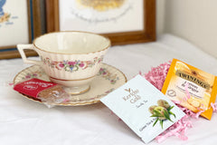 Vintage Teacup Club Trio - Teacup, Saucer & Cake Plate