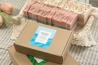 our ingredients include coconut oil, rice oil, oat flour, clay powder, and essential oils such as mint, pine, and lemon....